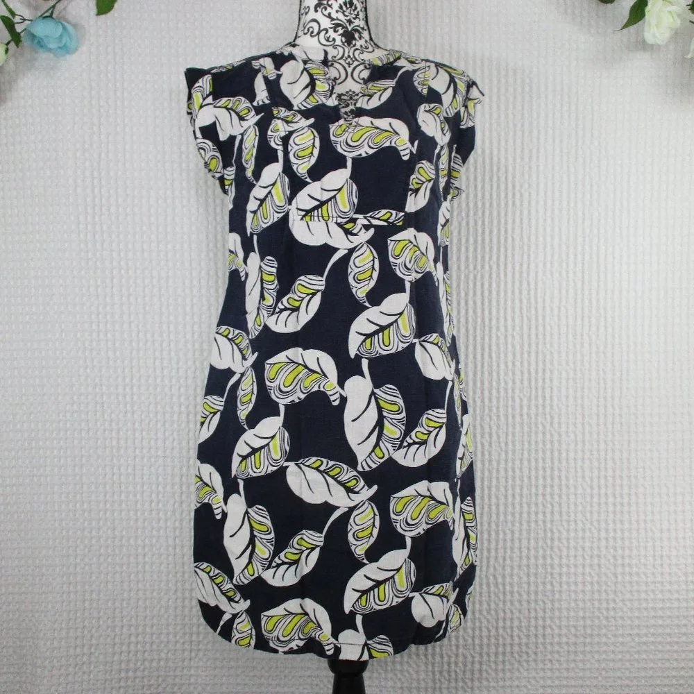 J. CREW Tropical Frond Shift Dress Size XXS - Picture 7 of 9